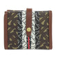 BURBERRY Bifold Wallet PVC Brown logo Women Used Authentic