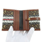 BURBERRY Bifold Wallet PVC Brown logo Women Used Authentic