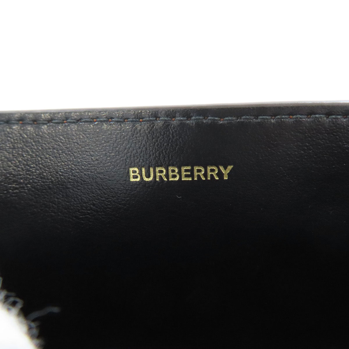 BURBERRY Bifold Wallet PVC Brown logo Women Used Authentic