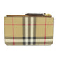 BURBERRY Coin case leather beige Nova Check Women(Unisex) Used Authentic