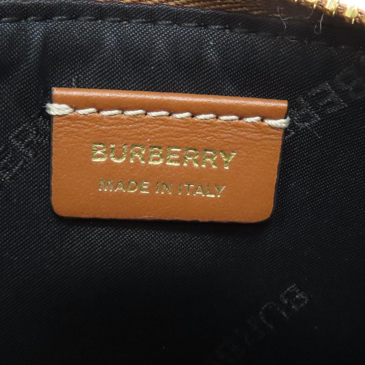 BURBERRY Coin case leather beige Nova Check Women(Unisex) Used Authentic