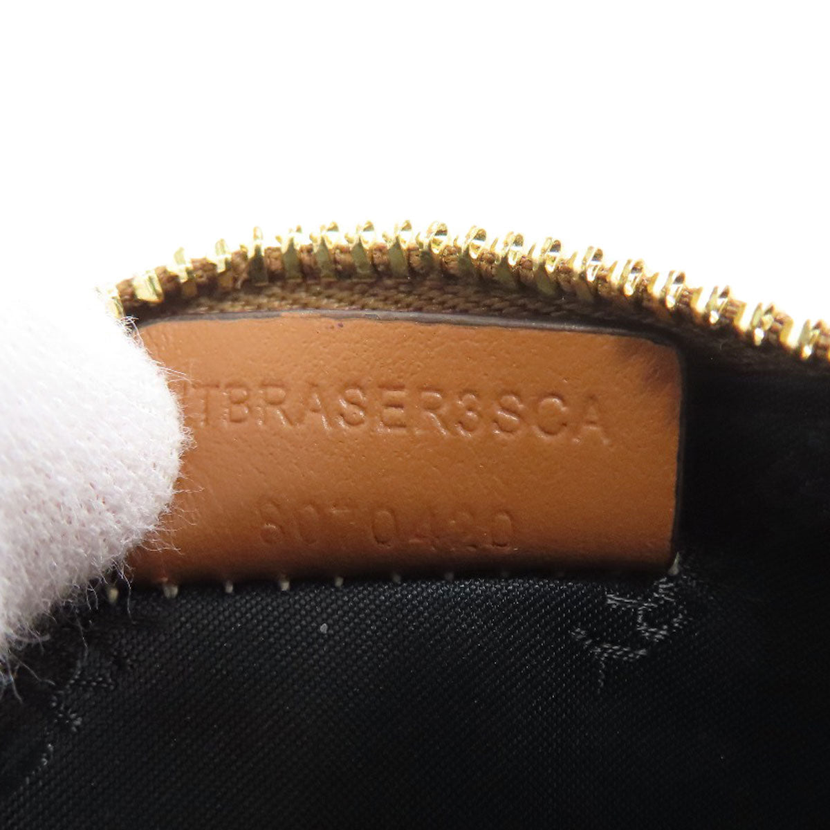 BURBERRY Coin case leather beige Nova Check Women(Unisex) Used Authentic