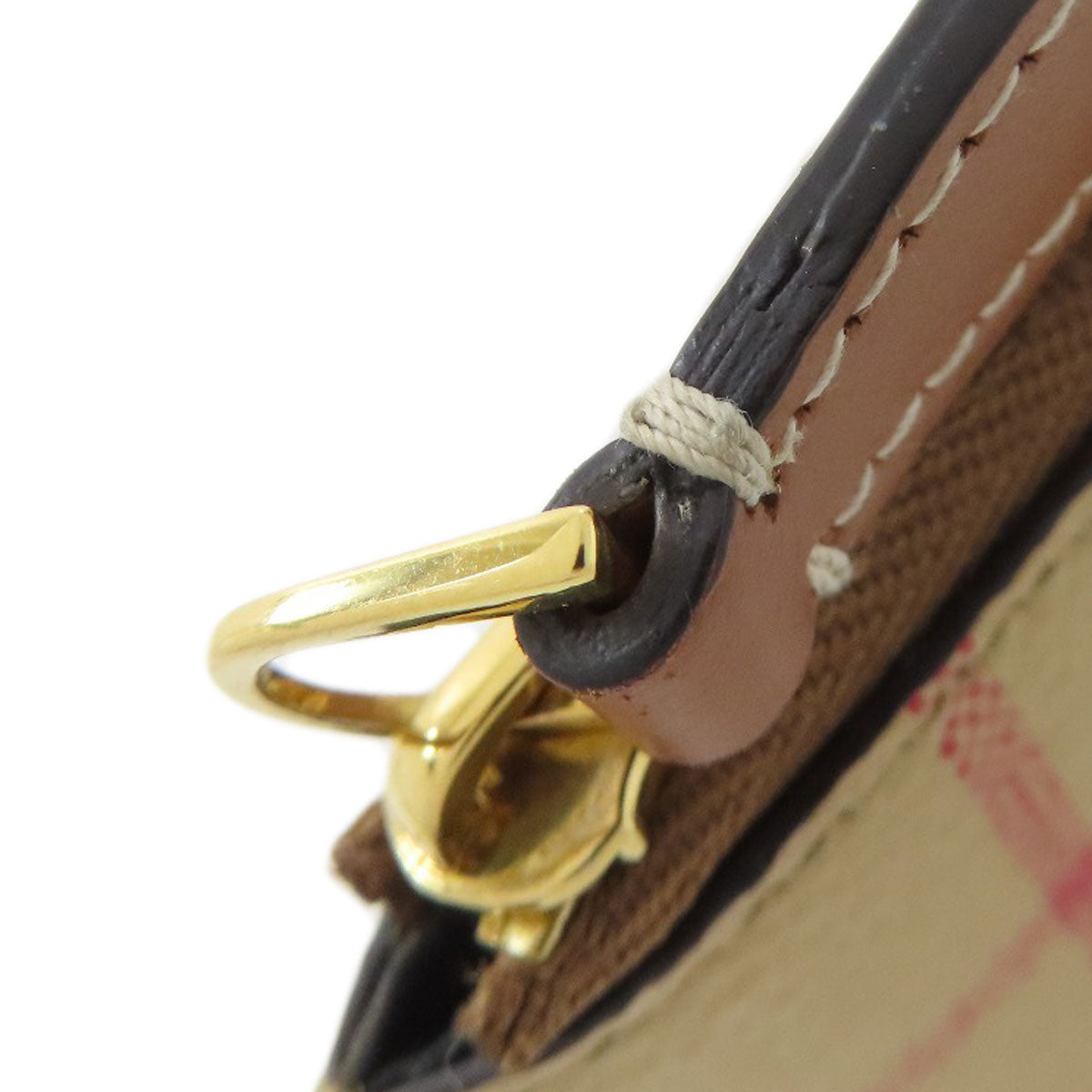 BURBERRY Coin case leather beige Nova Check Women(Unisex) Used Authentic