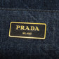 PRADA Handbag denim blue Canapa Mini 2WAY Women Used Authentic
