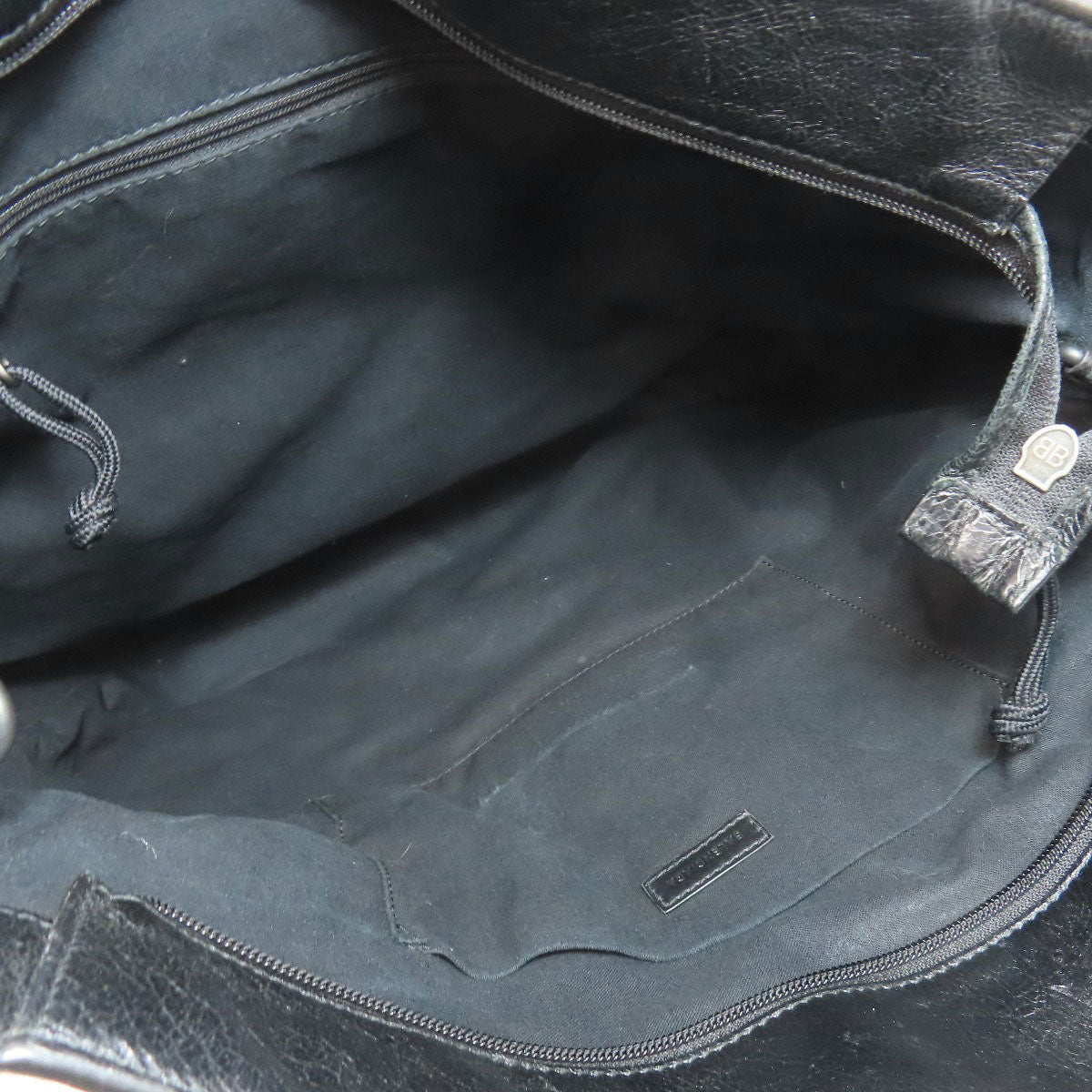 BALENCIAGA Handbag 638804 leather black Explorer 2WAY