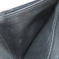 SAINT LAURENT Bifold Wallet leather black logo Women Used Authentic