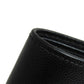 SAINT LAURENT Bifold Wallet leather black logo Women Used Authentic