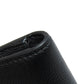 SAINT LAURENT Bifold Wallet leather black logo Women Used Authentic