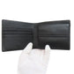 SAINT LAURENT Bifold Wallet leather black logo Women Used Authentic