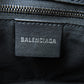 BALENCIAGA Shoulder Bag 702701 leather black BB monogram