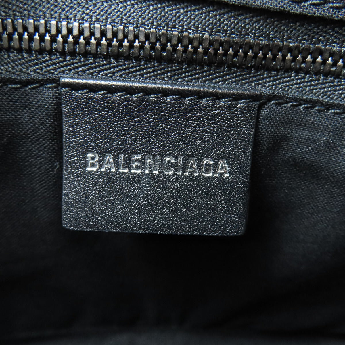 BALENCIAGA Shoulder Bag 702701 leather black BB monogram
