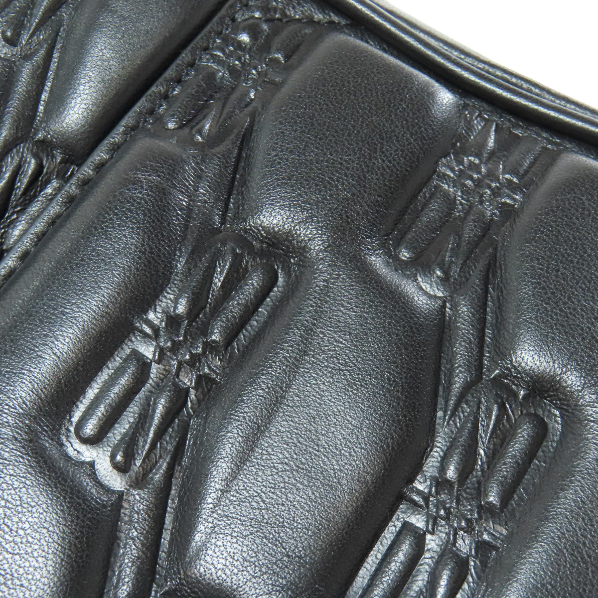 BALENCIAGA Shoulder Bag 702701 leather black BB monogram