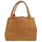 BALENCIAGA Handbag 339933 Calfskin Brown Navy Hippo S Women Used Authentic