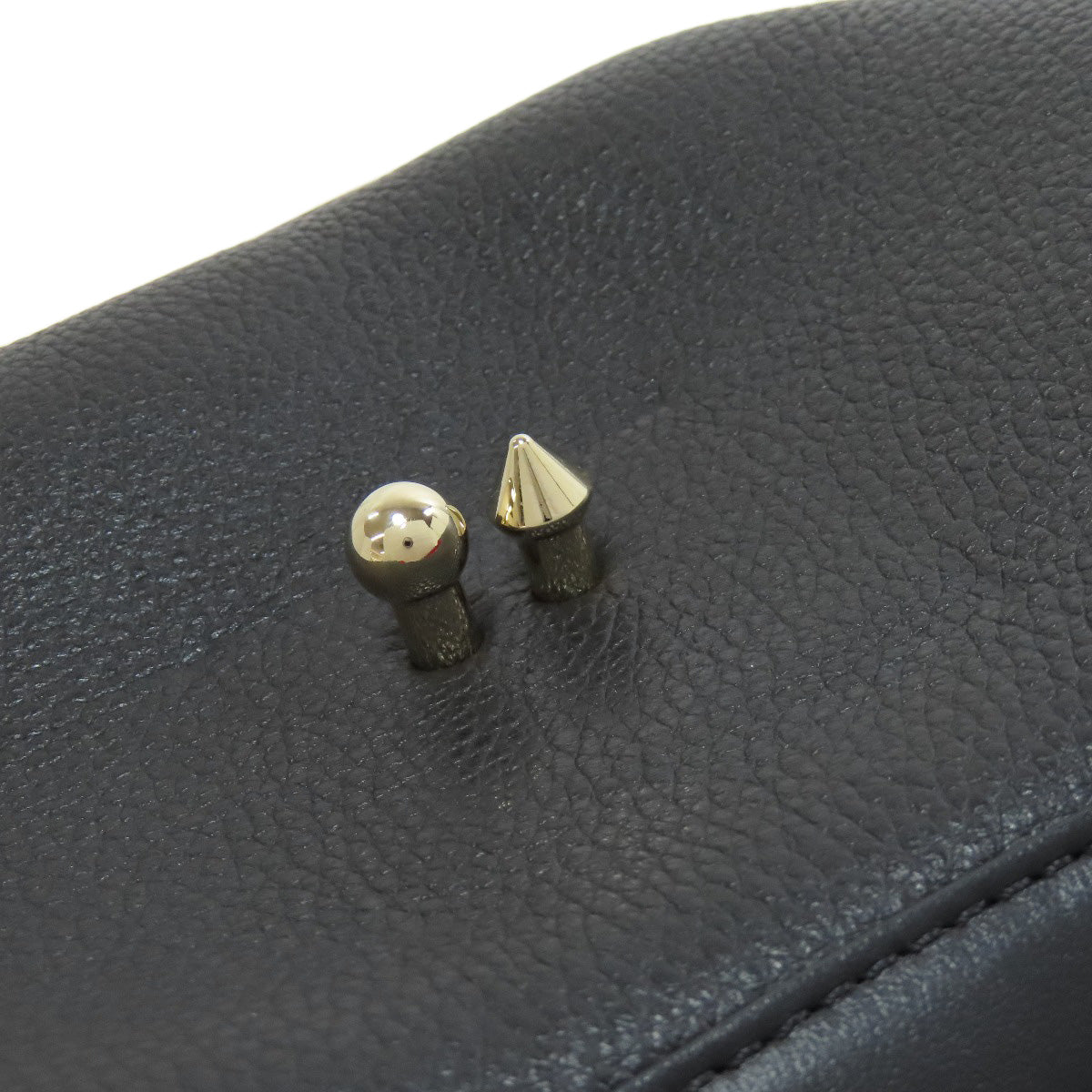 Christian Louboutin Handbag leather black Studs one belt
