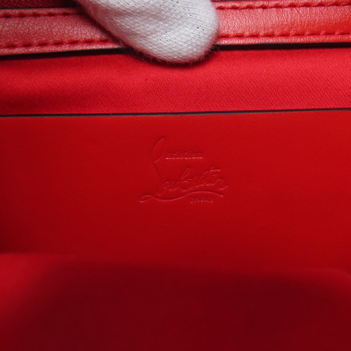 Christian Louboutin Handbag leather black Studs one belt