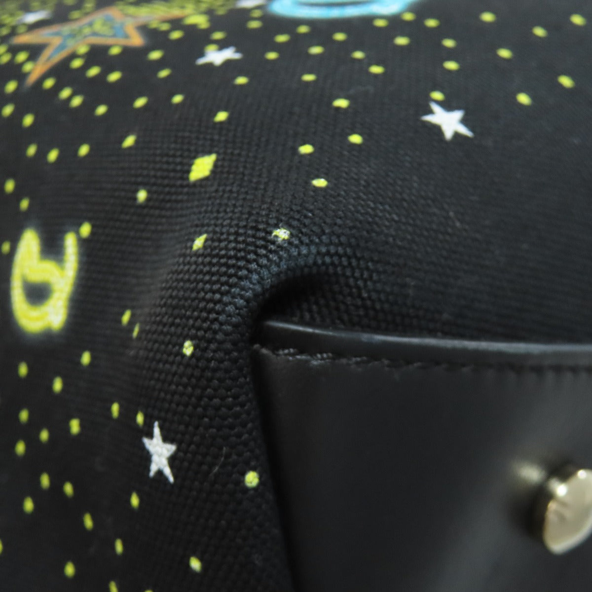 Christian Louboutin Tote Bag canvas black Starlight Collection