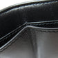BALENCIAGA Bifold Wallet 600212 leather black B logo embossed Women Used Authentic