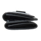 BALENCIAGA Bifold Wallet 600212 leather black B logo embossed Women Used Authentic