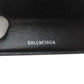 BALENCIAGA Bifold Wallet 600212 leather black B logo embossed Women Used Authentic