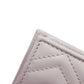 GUCCI Bifold Wallet 466492 leather gray GG Marmont Women Used Authentic
