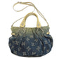 CELINE Handbag denim blue Triomphe 2WAY