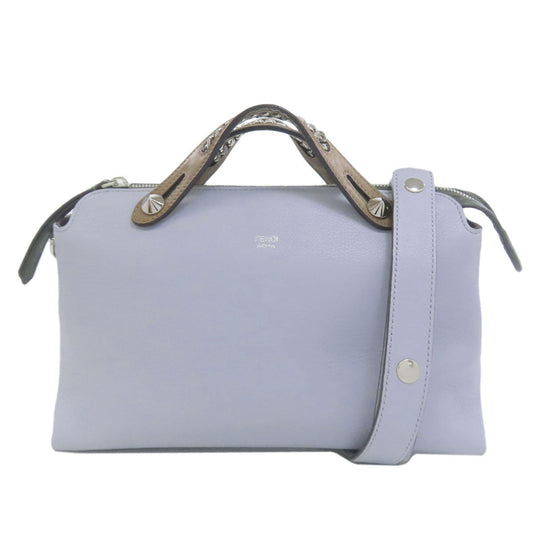 FENDI Handbag Calfskin blue By the way 2WAY Women Used Authentic