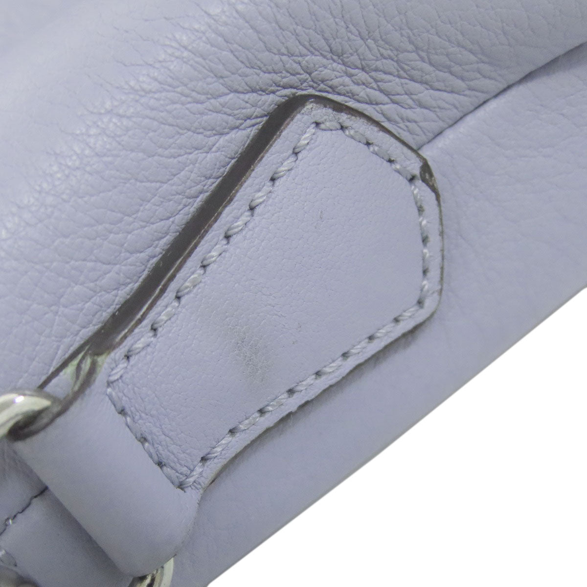 FENDI Handbag Calfskin blue By the way 2WAY Women Used Authentic