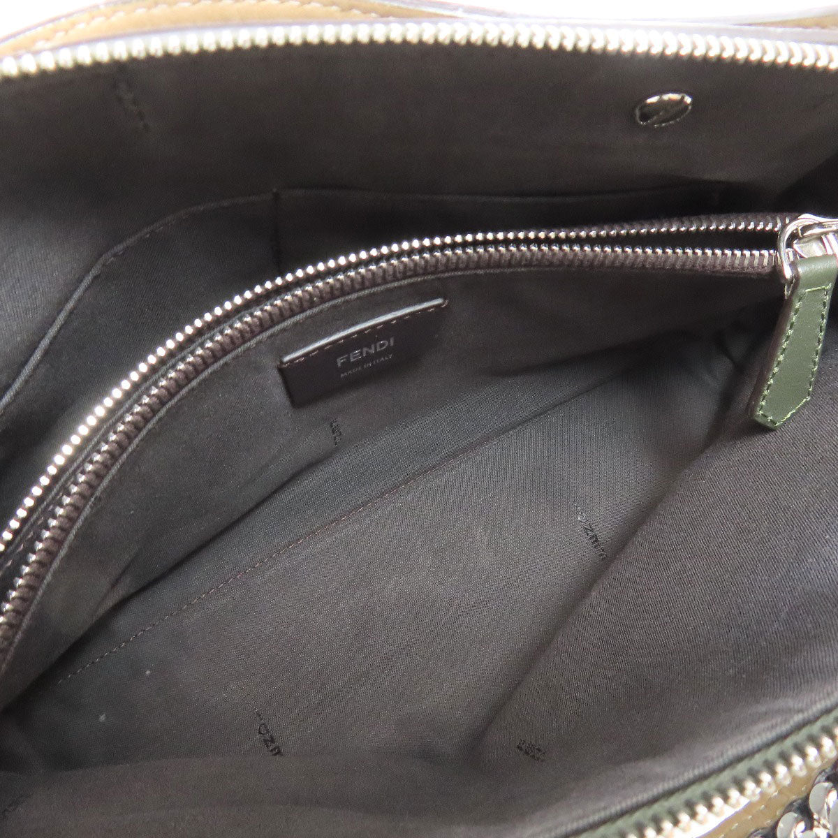 FENDI Handbag Calfskin blue By the way 2WAY Women Used Authentic