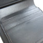 CELINE Bifold Wallet leather black Triomphe Flap Women Used Authentic