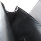 CELINE Bifold Wallet leather black Triomphe Flap Women Used Authentic