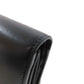 CELINE Bifold Wallet leather black Triomphe Flap Women Used Authentic