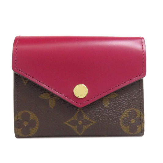 LOUIS VUITTON Bifold Wallet M62932 Monogram canvas Brown Portefeuille Zoe Women Used Authentic