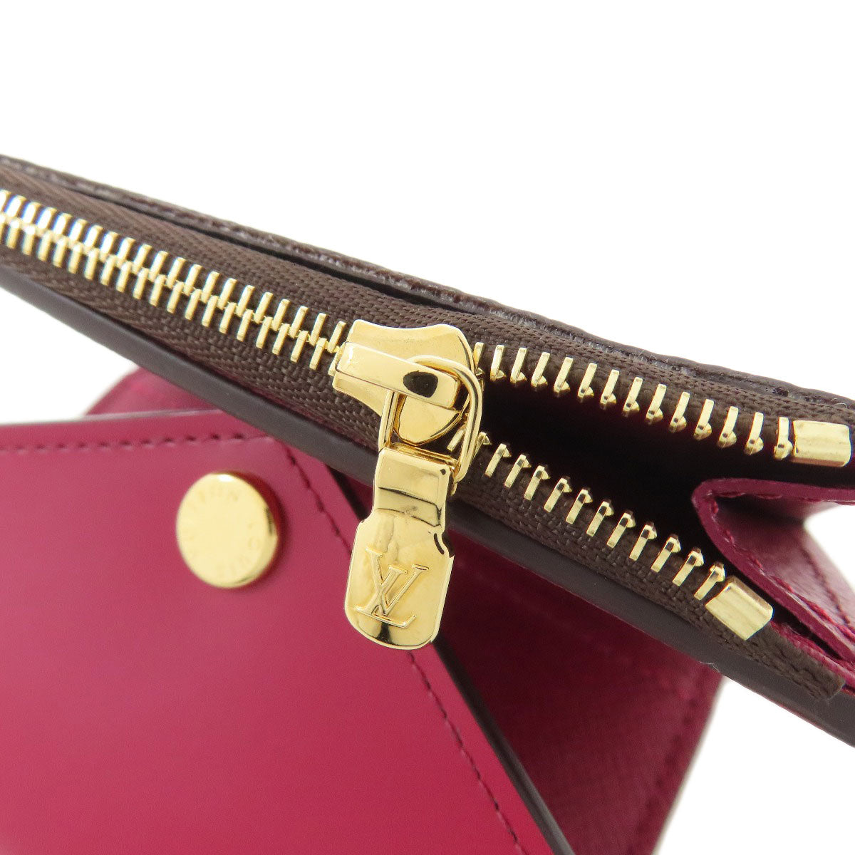 LOUIS VUITTON Bifold Wallet M62932 Monogram canvas Brown Portefeuille Zoe Women Used Authentic