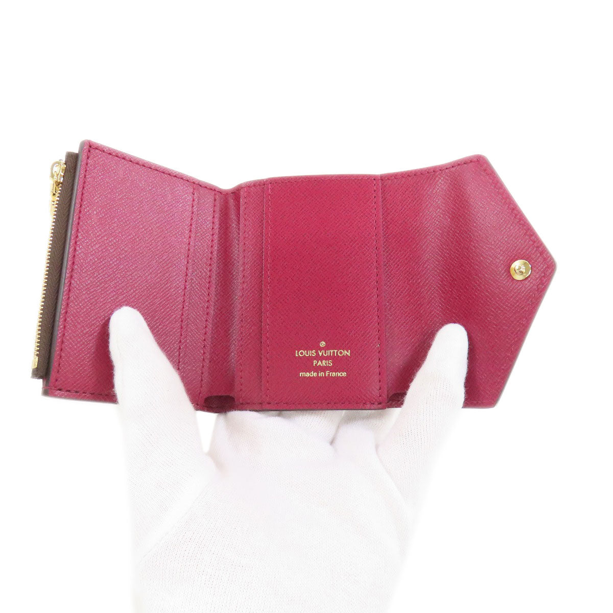 LOUIS VUITTON Bifold Wallet M62932 Monogram canvas Brown Portefeuille Zoe Women Used Authentic