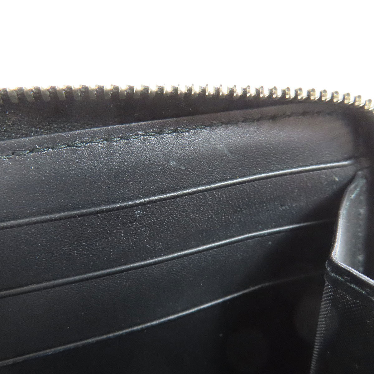 GUCCI Long Wallet Purse 408831 PVC black GG Supreme Shelly Line mens Used Authentic