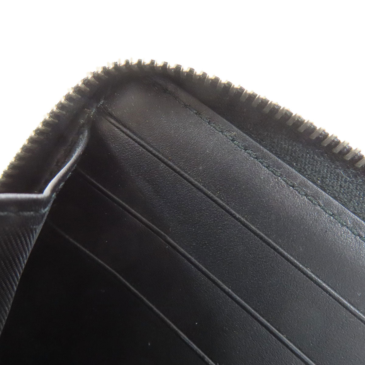 GUCCI Long Wallet Purse 408831 PVC black GG Supreme Shelly Line mens Used Authentic