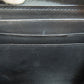 CELINE Coin case leather black Triomphe
