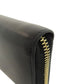 CELINE Coin case leather black Triomphe