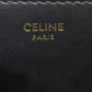 CELINE Coin case leather black Triomphe