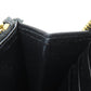 PRADA Long Wallet Purse 1ML506 Calfskin black Zip Around embossing Women Used Authentic