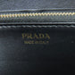 PRADA Long Wallet Purse 1ML506 Calfskin black Zip Around embossing Women Used Authentic