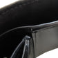 CELINE Bifold Wallet leather black Triomphe Flap Women Used Authentic