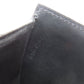CELINE Bifold Wallet leather black Triomphe Flap Women Used Authentic