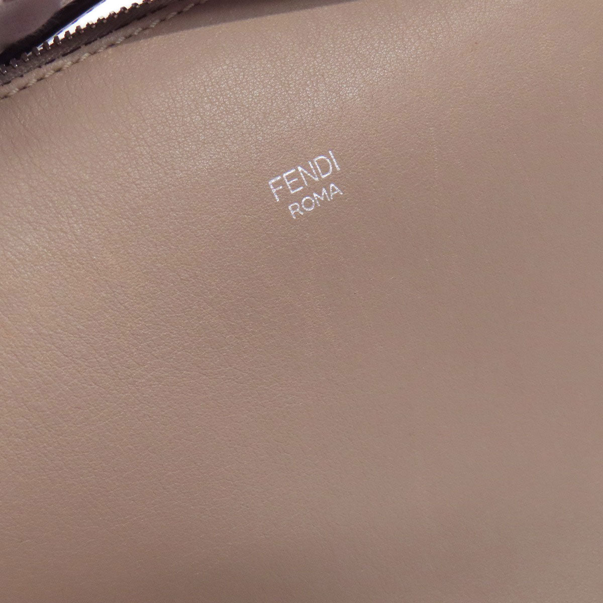 FENDI Handbag Calfskin Brown By the way 2WAY Women Used Authentic