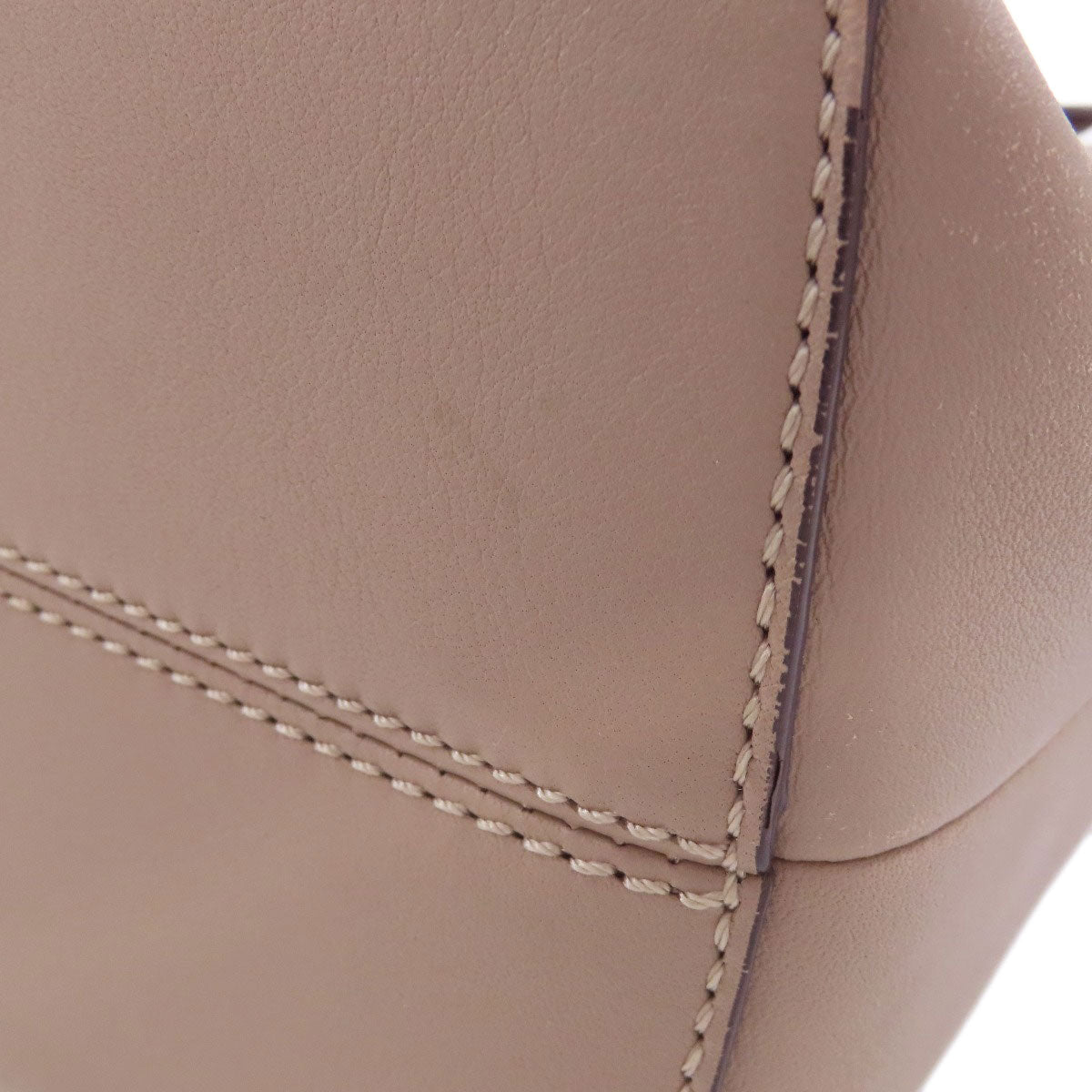 FENDI Handbag Calfskin Brown By the way 2WAY Women Used Authentic