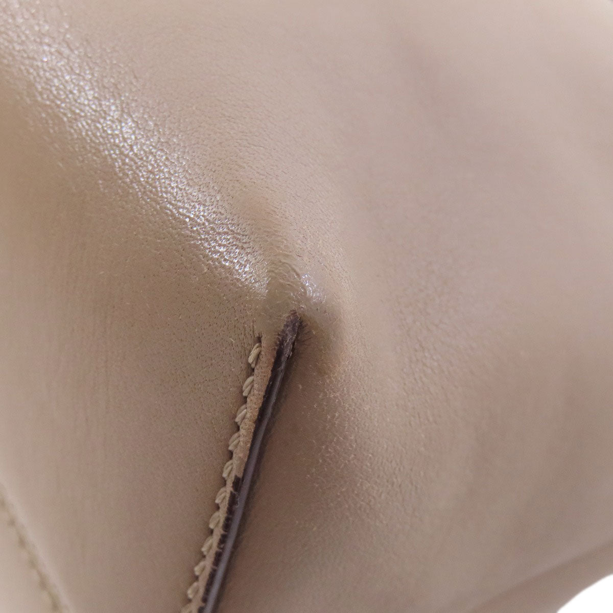 FENDI Handbag Calfskin Brown By the way 2WAY Women Used Authentic