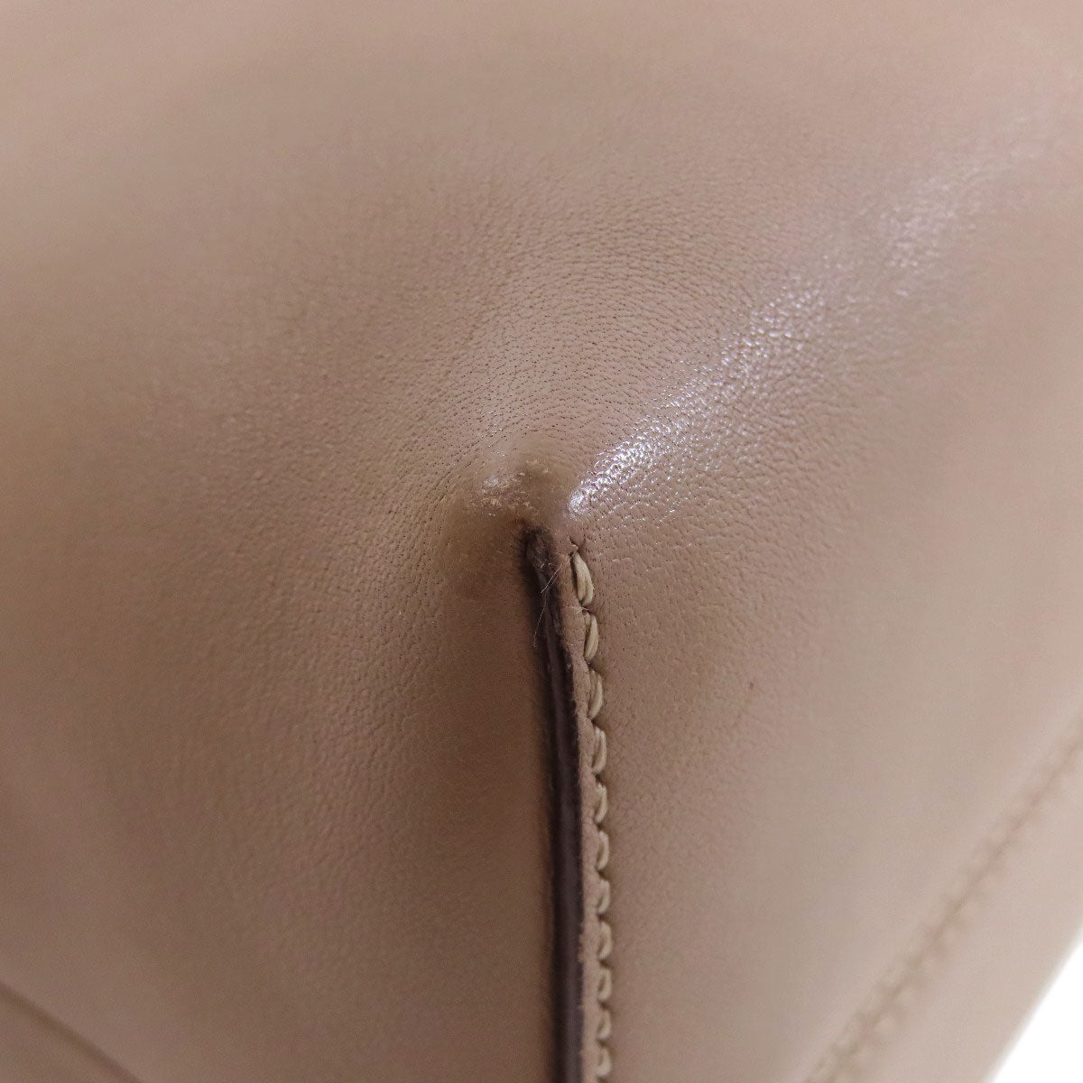 FENDI Handbag Calfskin Brown By the way 2WAY Women Used Authentic