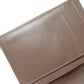 BALENCIAGA Bifold Wallet 753762 leather Brown logo Women Used Authentic