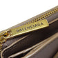 BALENCIAGA Bifold Wallet 753762 leather Brown logo Women Used Authentic