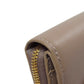 BALENCIAGA Bifold Wallet 753762 leather Brown logo Women Used Authentic